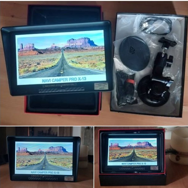 Navi Camper Pro X13 con su soporte