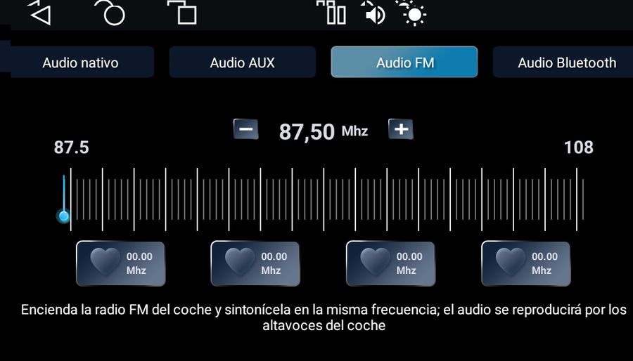 Audio por FM: elija una frecuencia libre
