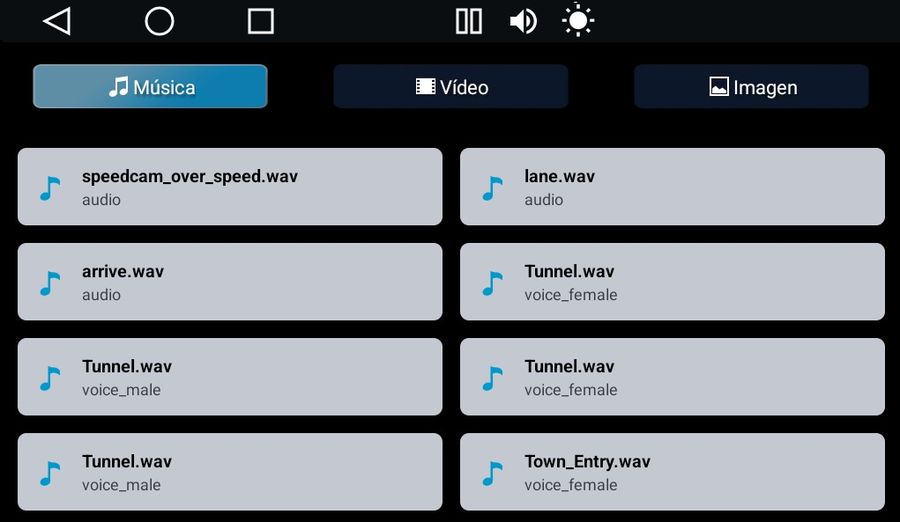 Lista de canciones y reproductor