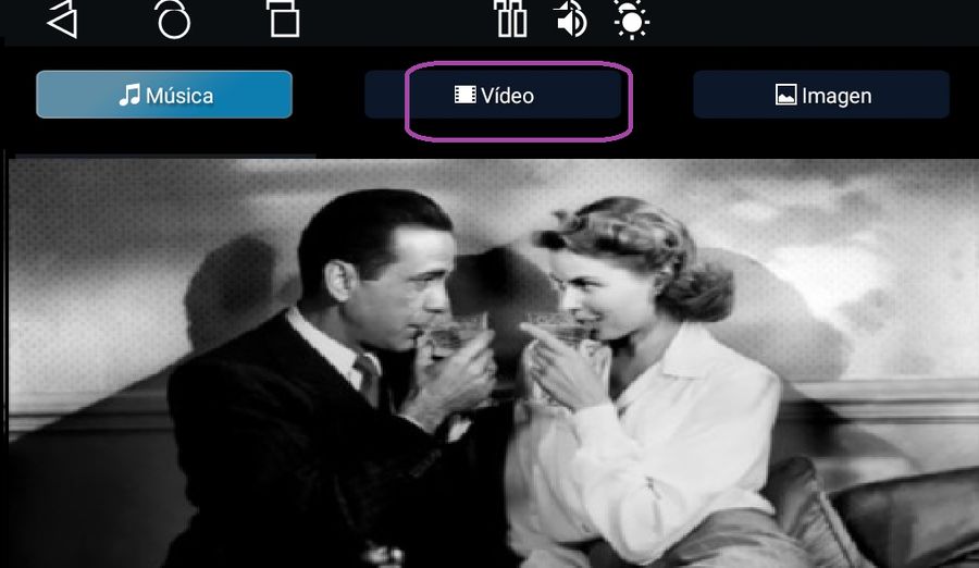 Reproductor a pantalla completa