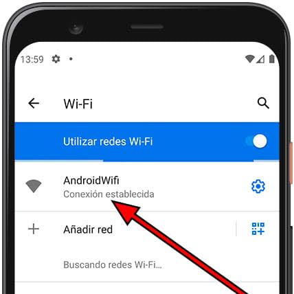 Elegir la red WiFi