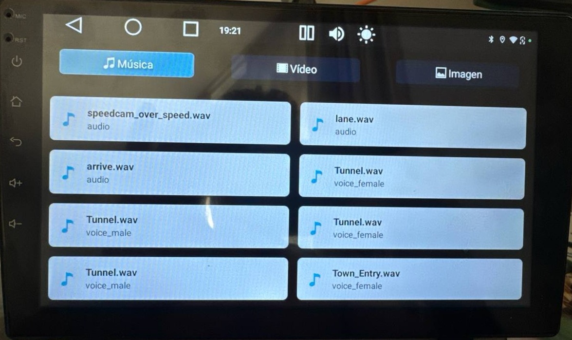 M&uacute;sica por Bluetooth