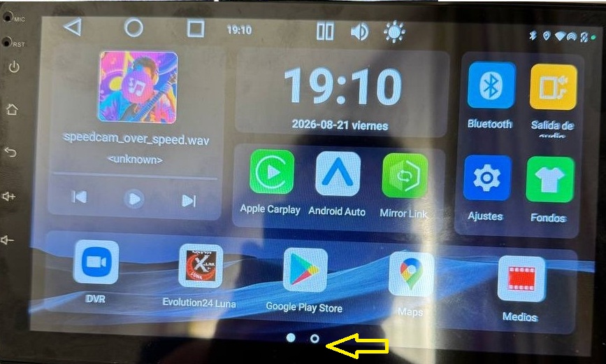 La misma pantalla en vertical: primera y segunda p&aacute;gina