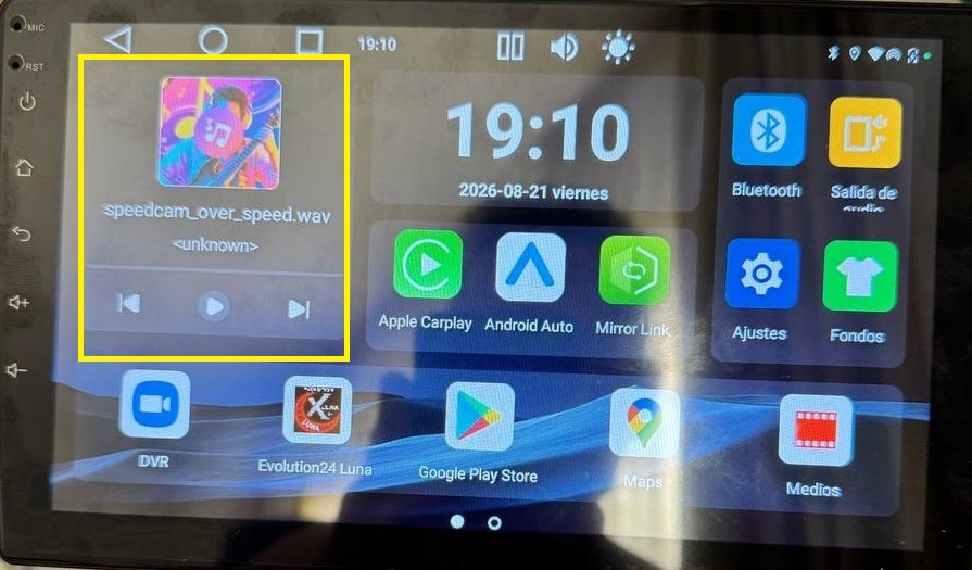 Elija las dos aplicaciones y pulse Pantalla dividida
