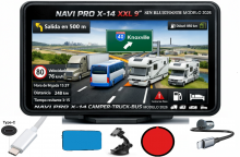 NAVI PRO X-14  XXL MODELO DE 9 PULGADAS SIN BLUETOOTH CAMPER-TRUCK-BUS MODELO 2026