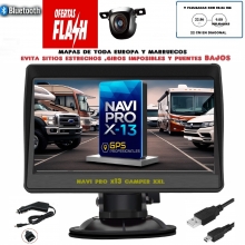 NAVI PRO X-13 CAMPER XXL BLUETOOTH TAMAO 9 PULGADAS CON CAMARA Y CABLE DE 11 METROS O INHALAMBRICA A ELEGIR