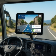 NEW NAVI PRO X24 EVOLUTION  TRAFFIC ,CAR PLAY ANDROID AUTO ,7 PULGADAS GPS ESPECIFICO PARA BUS ,MODELO 2025